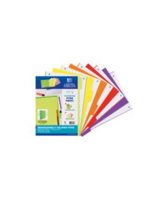 KIT SEPARADORES PP 500 MICRAS A4 5 POSICIONES COLORES VIVOS OXFORD 400159037