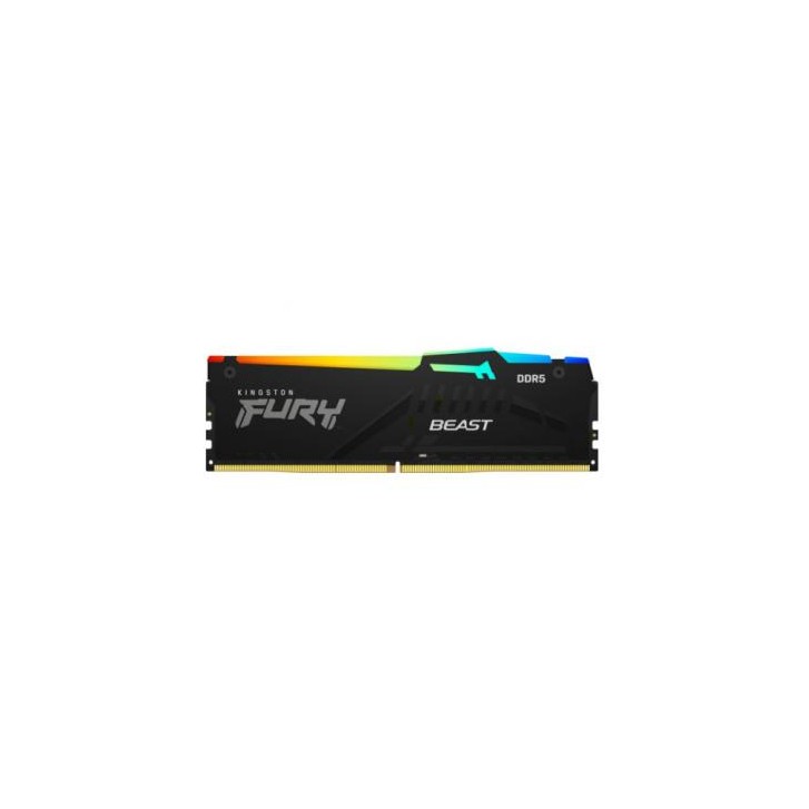 MEMORIA KINGSTON FURY BEAST RGB DDR5 16GB KIT2 5200MT/S CL4