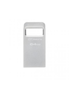 Kingston Technology DataTraveler Micro unidad flash USB 64 GB USB tipo A 3.2 Gen 1 (3.1 Gen 1) Plata