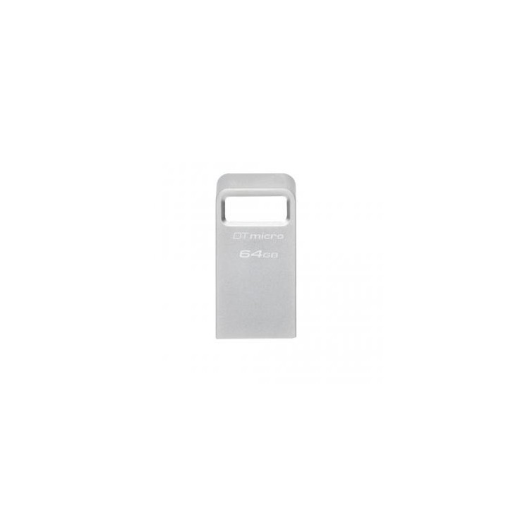 Kingston Technology DataTraveler Micro unidad flash USB 64 GB USB tipo A 3.2 Gen 1 (3.1 Gen 1) Plata