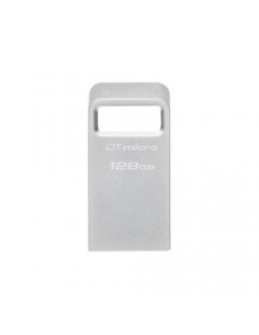 Kingston Technology DataTraveler Micro unidad flash USB 128 GB USB tipo A 3.2 Gen 1 (3.1 Gen 1) Plata