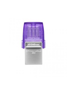 Kingston Technology DataTraveler microDuo 3C unidad flash USB 256 GB USB Type-A / USB Type-C 3.2 Gen 1 (3.1 Gen 1) Acero inoxida