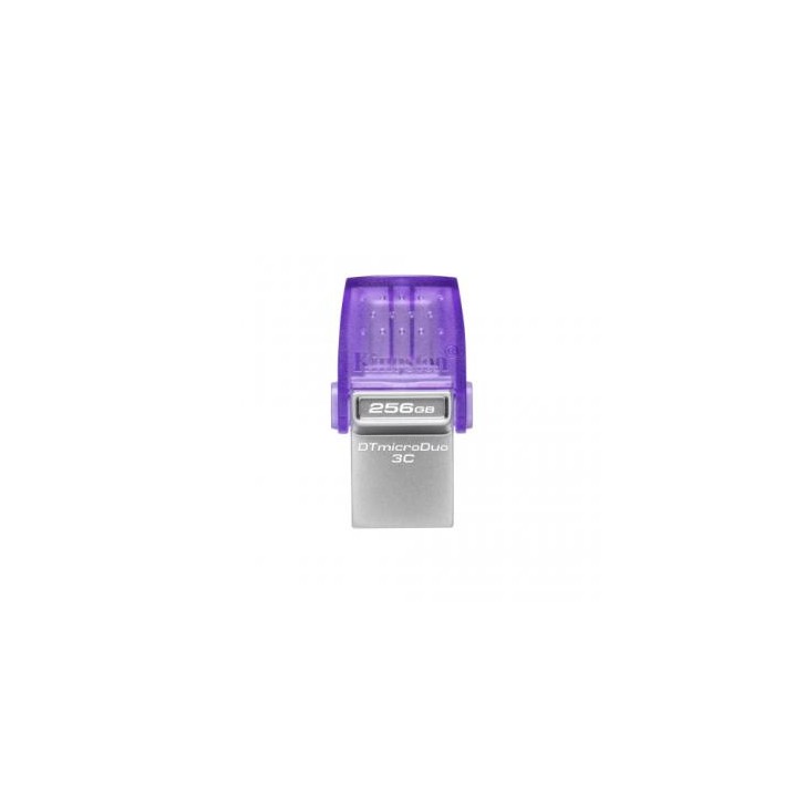 Kingston Technology DataTraveler microDuo 3C unidad flash USB 256 GB USB Type-A / USB Type-C 3.2 Gen 1 (3.1 Gen 1) Acero inoxida