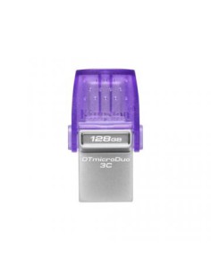 Kingston Technology DataTraveler microDuo 3C unidad flash USB 128 GB USB Type-A / USB Type-C 3.2 Gen 1 (3.1 Gen 1) Acero inoxida