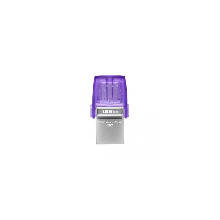 Kingston Technology DataTraveler microDuo 3C unidad flash USB 128 GB USB Type-A / USB Type-C 3.2 Gen 1 (3.1 Gen 1) Acero inoxida