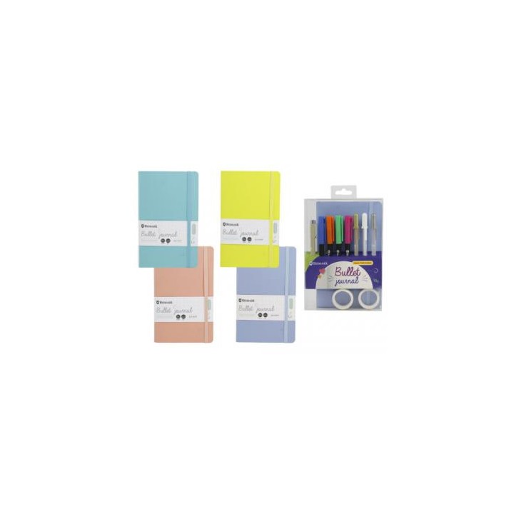 SET LIBRETA BULLET SOFT + ROTULADORES PINCEL Y BOLIGRAFOOS BISMARK INGRAF 330619