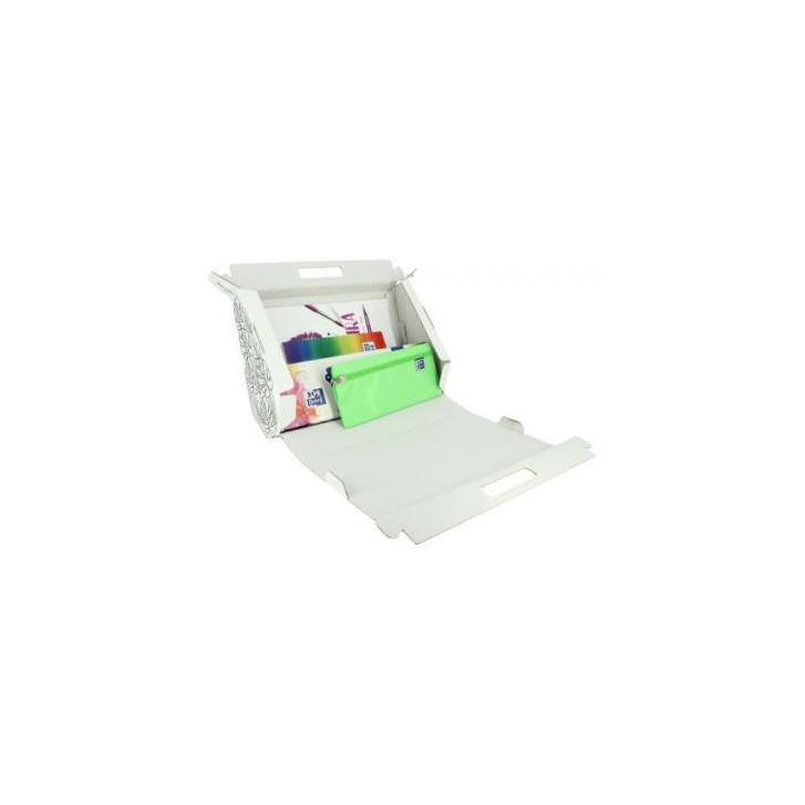 KIT KIDS1 BLOCS DIBUJO+BLOC ACUARELA/TEMPERA+ESTUCHE KANGOO+TEMPERAS OXFORD 400169566