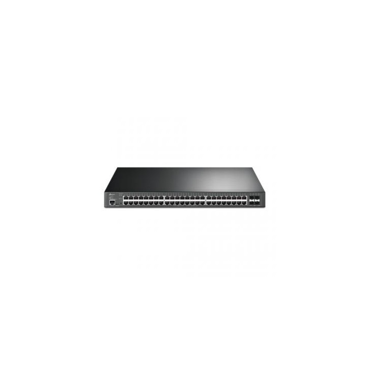 TP-Link TL-SG3452XP JetStream PoE Switch Gestionado L2+ Gigabit Ethernet (10/100/1000) Energía sobre Ethernet (PoE) 1U Negro
