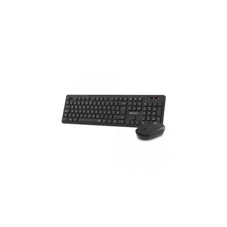 SUBBLIM Teclado Ergonómico y ratón Combo Business Slim Silencioso Inalámbrico 2.4G