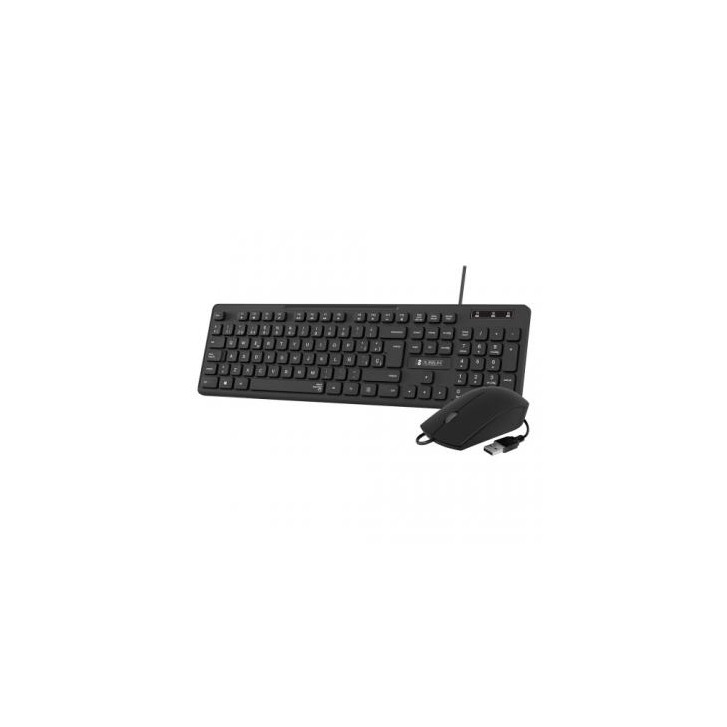SUBBLIM Teclado Ergonómico y ratón Combo Business Slim Silencioso con cable USB
