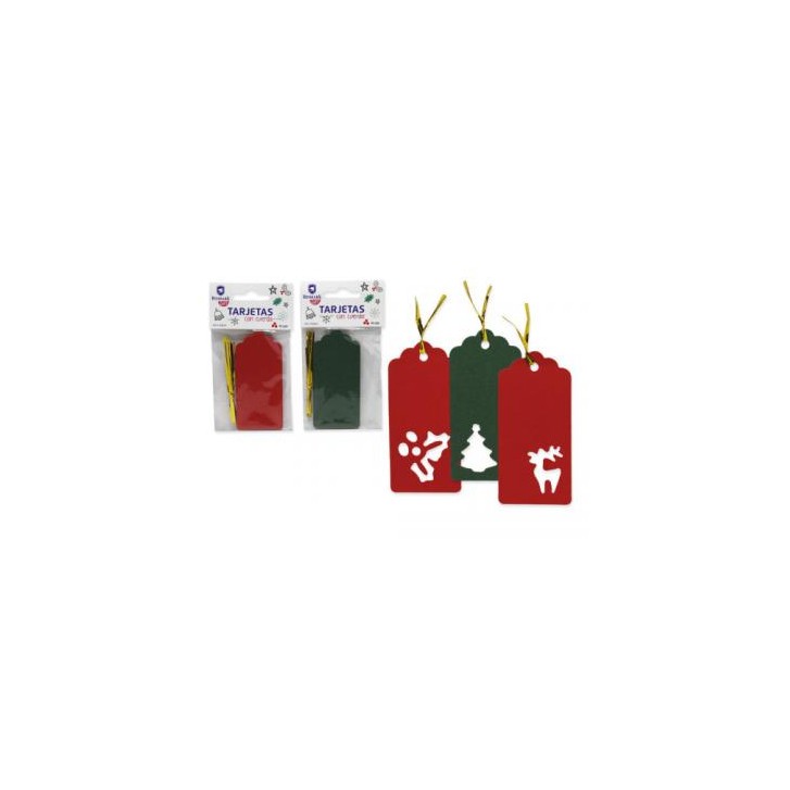 TARJETAS TROQUELADAS NAVIDAD 10 PCS BISMARK 330000