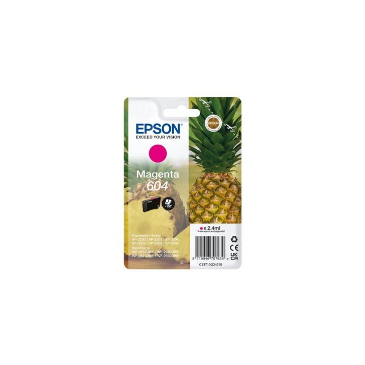Epson 604 Magenta Cartucho de Tinta Original - C13T10G34010