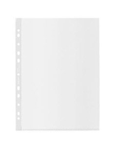 CAJA 50 FUNDAS POLIPROPILENO MULTITALADRO REFORZADA PIEL NARANJA A4 RECYCLE 100 MICRAS ESSELTE 627501