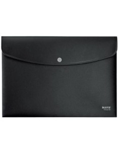 SOBRES POLIPROPILENO OPACO A4 CON BROCHE BOTON RECYCLE NEGRO LEITZ 46780095