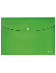 SOBRES POLIPROPILENO OPACO A4 CON BROCHE BOTON RECYCLE VERDE LEITZ 46780055