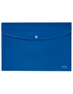 SOBRES POLIPROPILENO OPACO A4 CON BROCHE BOTON RECYCLE AZUL LEITZ 46780035