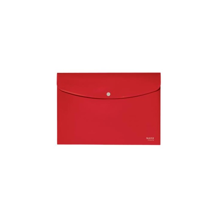SOBRES POLIPROPILENO OPACO A4 CON BROCHE BOTON RECYCLE ROJO LEITZ 46780025
