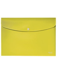 SOBRES POLIPROPILENO OPACO A4 CON BROCHE BOTON RECYCLE AMARILLO LEITZ 46780015
