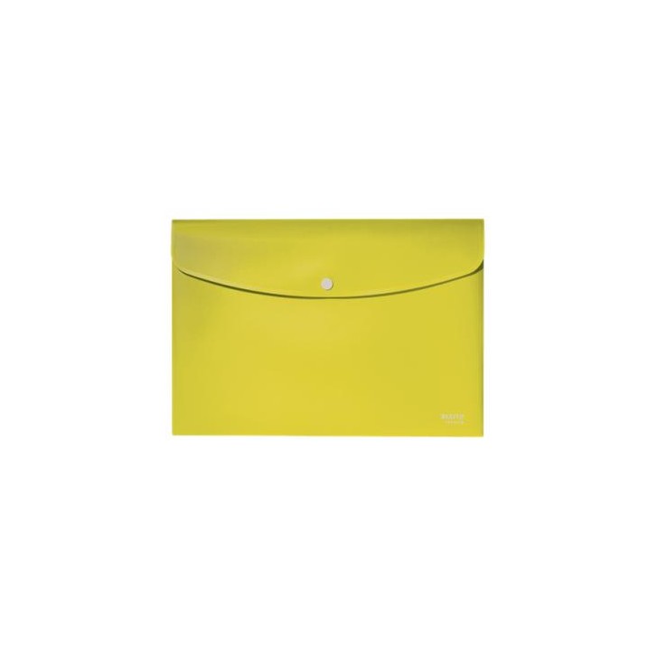 SOBRES POLIPROPILENO OPACO A4 CON BROCHE BOTON RECYCLE AMARILLO LEITZ 46780015