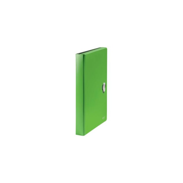 CARPETA POLIPROPILENO ACORDEON 5 POSICIONES+BOLSILLO FRONTAL BROCHE GIRATORIO A4 RECYCLE VERDE LEITZ 46240055