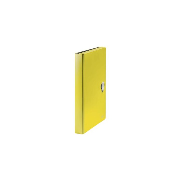 CARPETA POLIPROPILENO ACORDEON 5 POSICIONES+BOLSILLO FRONTAL BROCHE GIRATORIO A4 RECYCLE AMARILLO LEITZ 46240015
