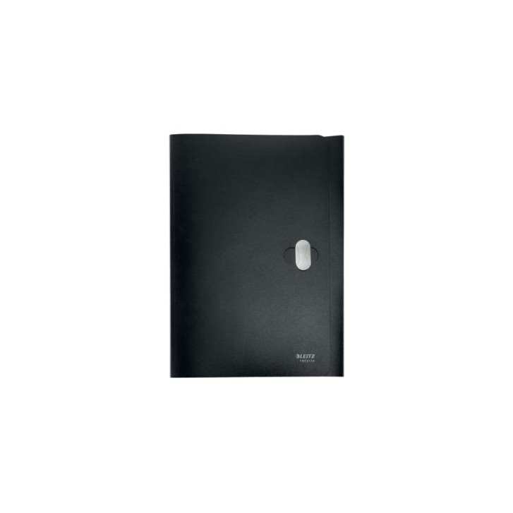 CARPETA POLIPROPILENO 3 SOLAPAS Y CIERRE BROCHE GIRATORIO A4 RECYCLE NEGRO LEITZ 46220095