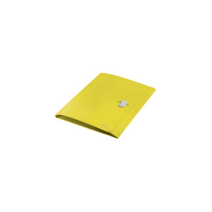 CARPETA POLIPROPILENO 3 SOLAPAS Y CIERRE BROCHE GIRATORIO A4 RECYCLE AMARILLO LEITZ 46220015