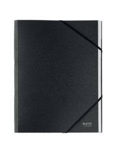 CARPETA CLASIFICADORA DE CARTON 6 POSICIONES A4 RECYCLE 100% NEGRO LEITZ 39140095