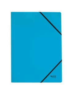 CARPETA DE CARTON CON GOMAS Y SIN SOLAPAS A4 RECYCLE 100% AZUL LEITZ 39080035