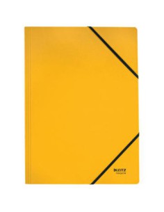 CARPETA DE CARTON CON GOMAS Y SIN SOLAPAS A4 RECYCLE 100% AMARILLO LEITZ 39080015