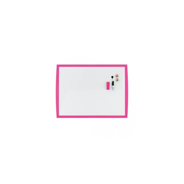 PIZARRA MAGNETICA 430X585MM MARCO FUCSIA NOBO 2104177