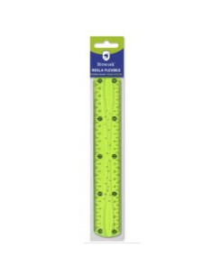 REGLA PVC FLEXIBLE 20 CM BISMARK 324738