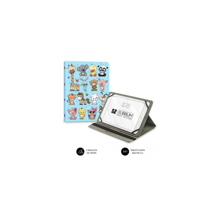 FUNDA TABLET UNIVERSAL TRENDY CASE ANIMALS 11"