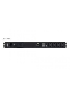 ATEN 18-OUTLET 1U PDU WITH CURRENT & VOLTAGE LCD DISPLAY, OVERCURRENT AND SURGE PROTECTION (10A) (16X C13) (PE1118SG-AT-G)