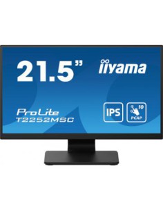 MONITOR IIYAMA 21,5" TACTIL PCAP 10P (T2252MSC-B2) IPS,1920X1080, 250CD, 1000:1, HDMI, DP, 5MS