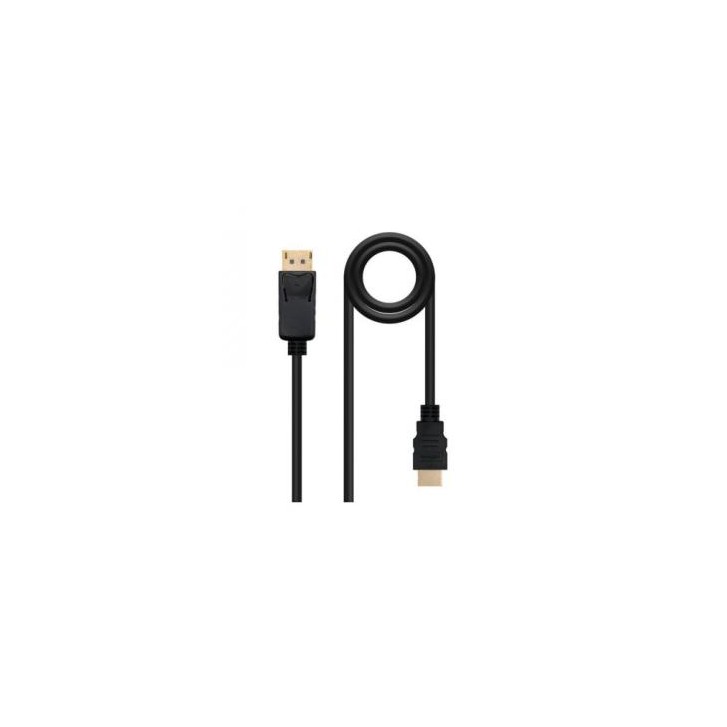 NANOCABLE CABLE CONVERSOR DP A HDMI, DP/M-HDMI/M NEGRO 10 M