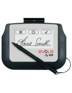 Evolis SIG100 10,2 cm (4") Blanco, Negro LCD