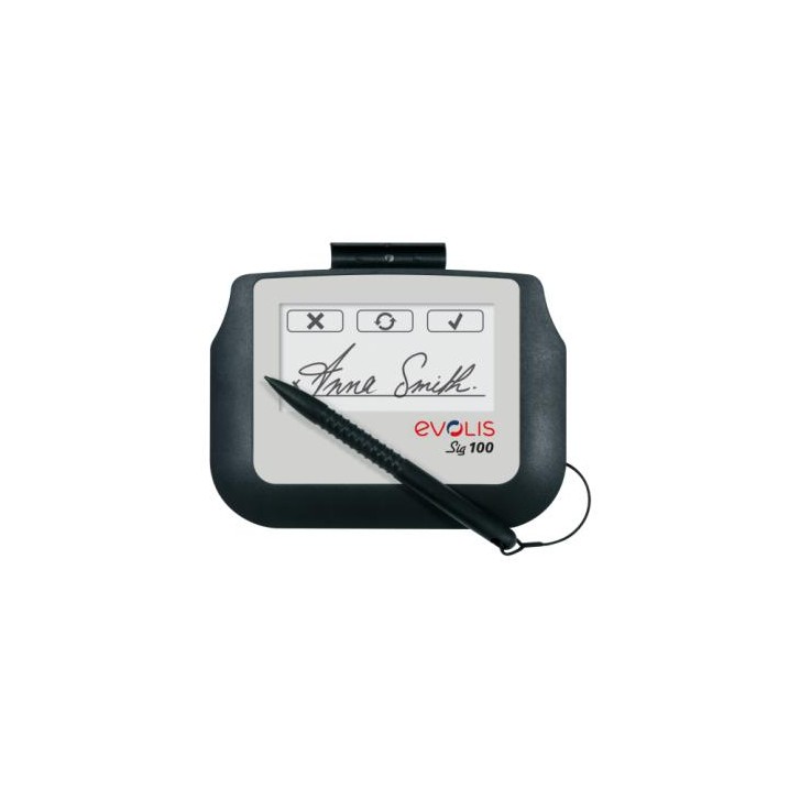 Evolis SIG100 10,2 cm (4") Blanco, Negro LCD