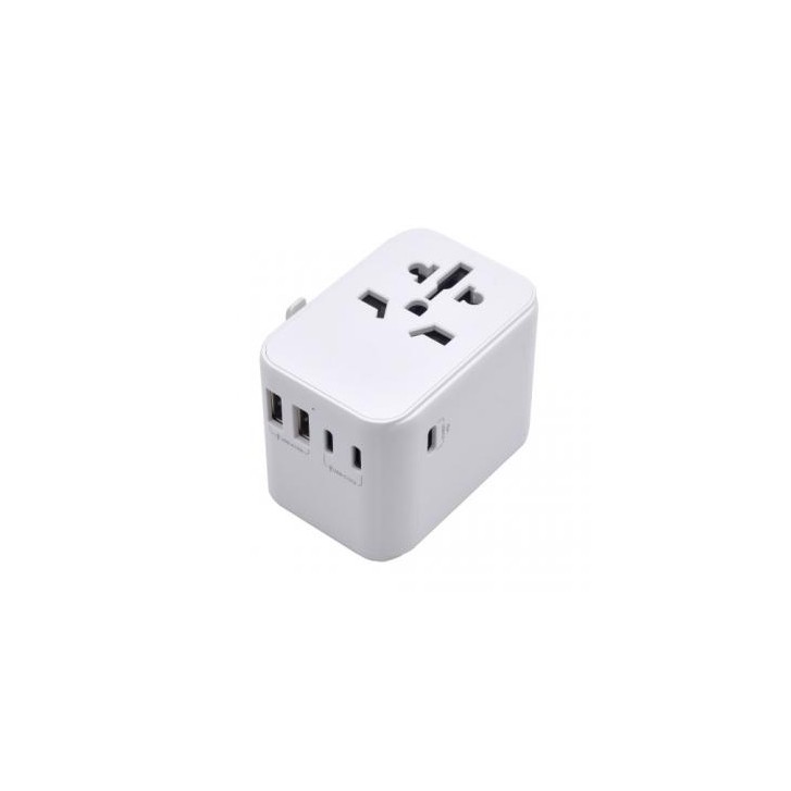 Ewent EW1470 adaptador de enchufe eléctrico Universal Blanco