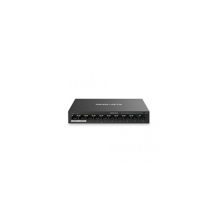 Mercusys MS110P switch Gestionado Fast Ethernet (10/100) Energía sobre Ethernet (PoE) Negro