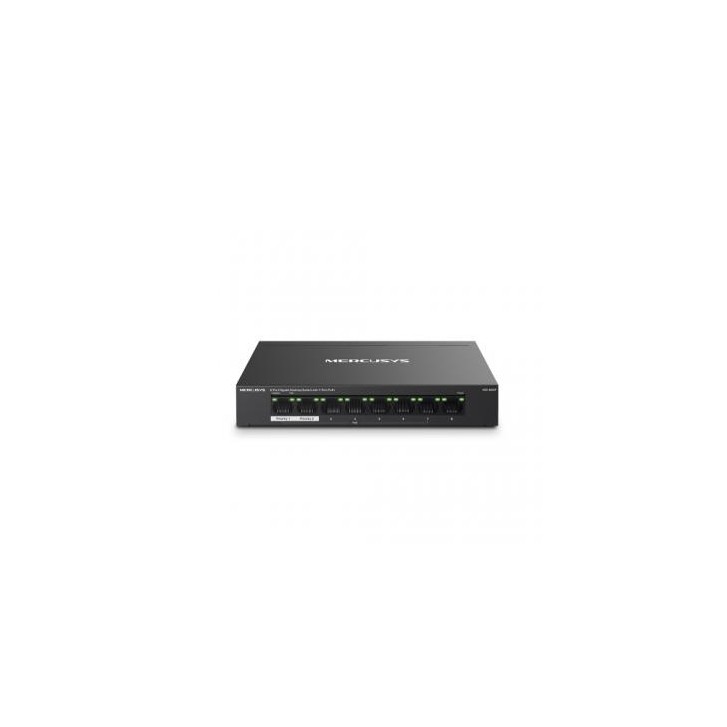 Mercusys MS108GP switch Gestionado Gigabit Ethernet (10/100/1000) Energía sobre Ethernet (PoE) Negro
