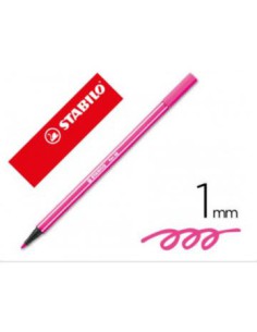ROTULADOR PREMIUM CON PUNTA DE FIBRA BISELADA PEN 68 MAX COLOR ROSA STABILO 768/56