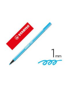 ROTULADOR PREMIUM CON PUNTA DE FIBRA BISELADA PEN 68 MAX COLOR AZUL CELESTE STABILO 768/57