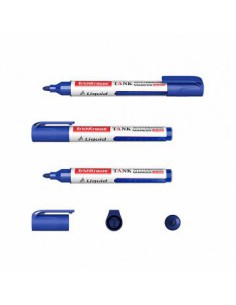 MARCADOR PIZARRA BLANCA CON TINTA LÍQUIDA LIQUID LW-600, TINTA COLOR AZUL ERICH KRAUSE 48775