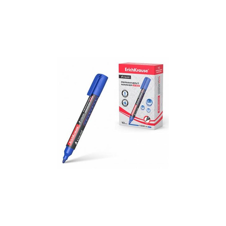 MARCADOR PERMANENTE CON TINTA LÍQUIDA LP-600 COLOR AZUL ERICH KRAUSE 48770