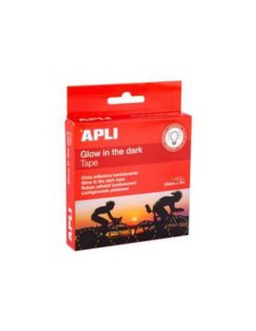CINTA ADHESIVA LUMINISCENTE 20 MM X 5 M APLI 19235