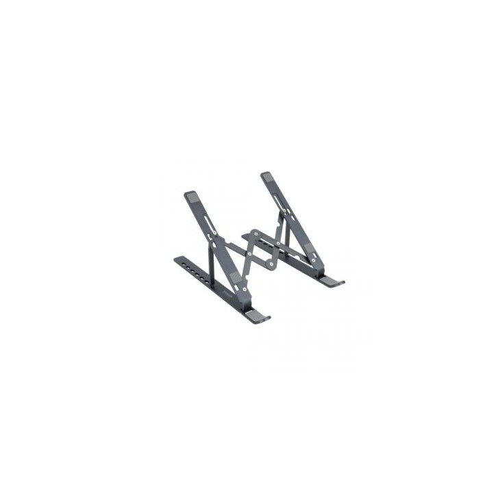 TOOQ SOPORTE ELEVADOR ALUMINIO PLEGABLE PORTÁTILES GRIS