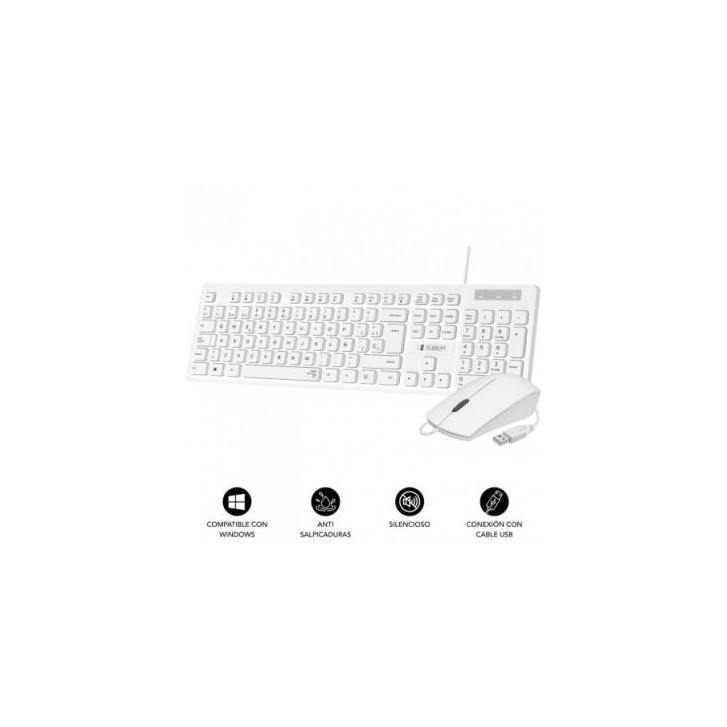 COMBO BUSINESS SLIM SILENCIOSO CON CABLE USB B