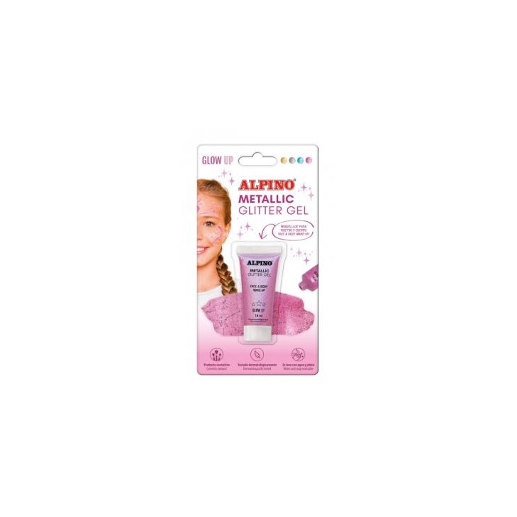 BLÍSTER MAQUILLAJE CON COLOR Y PURPURINA GLITTER ROSA ALPINO DL000604