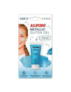 BLÍSTER MAQUILLAJE CON COLOR Y PURPURINA GLITTER AZUL ALPINO DL000603